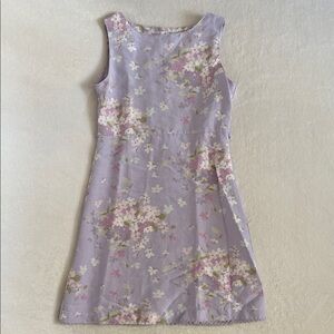 {VTG} Gap Kids | 2002 Y2K Floral Print Linen Blend Sleeveless Dress (XL/12)